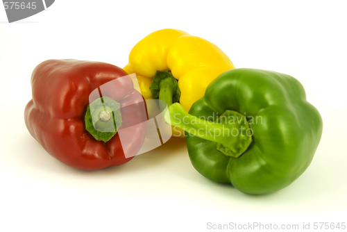 Image of Three bell peppers