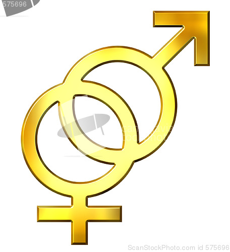 Image of 3D Golden Gender Union