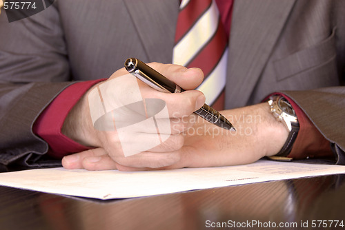 Image of Signing hand