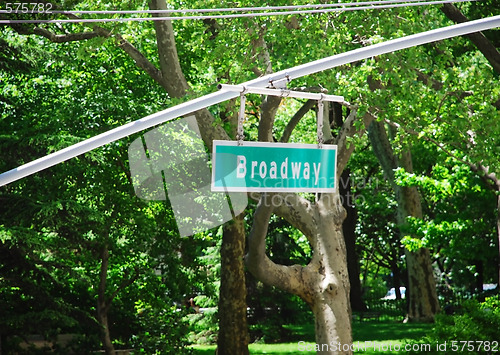 Image of Broadway sign in New York