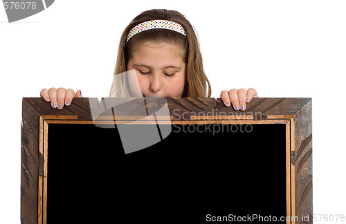 Image of Child Reading Your Text On Black