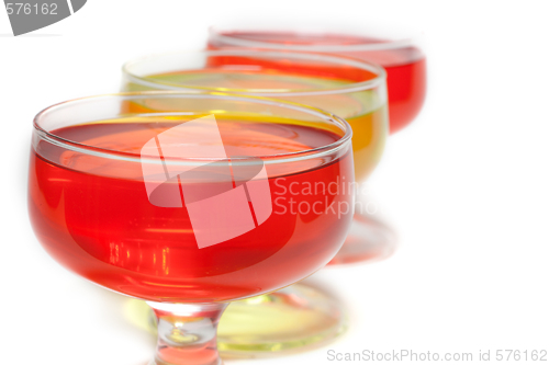 Image of Yellow, red jelly diagonal party two