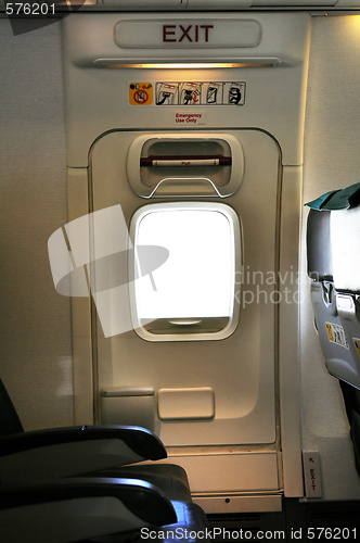 Image of Emergency exit door. 