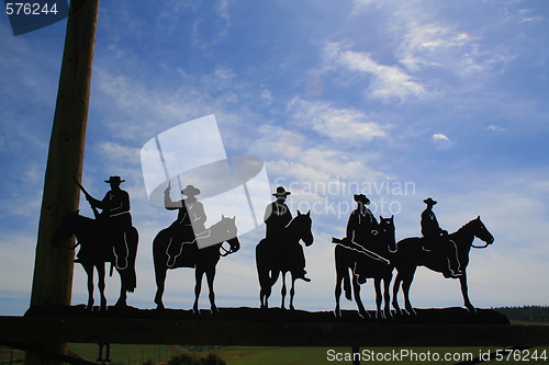 Image of Five Cowboys