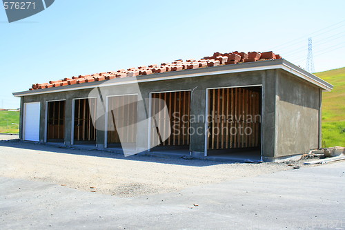 Image of Garage Building Under Construction
