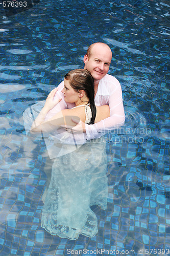 Image of Just married couple.