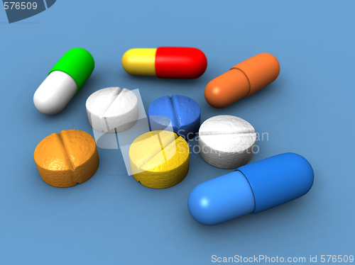 Image of capsules and pills