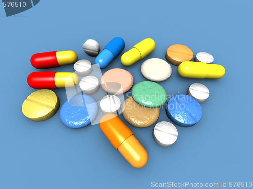 Image of capsules and pills