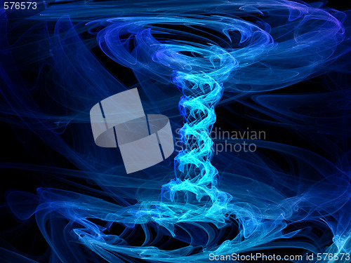 Image of blue tornado