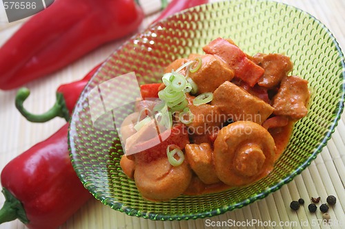 Image of Meat and mushrooms