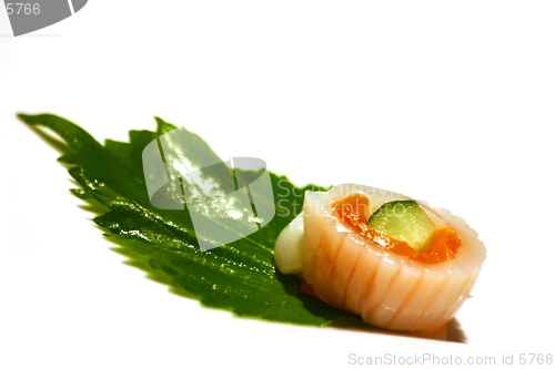 Image of Sushi on a plate.