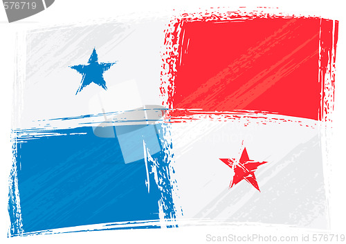 Image of Grunge Panama flag
