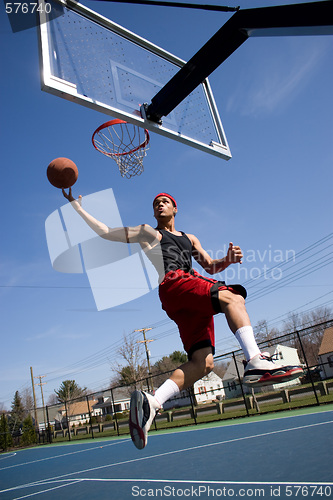 Image of Man Playing Basketball