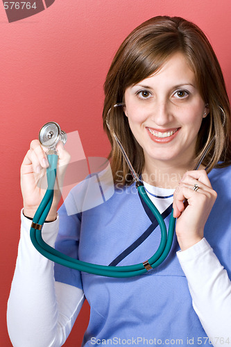 Image of Nurse With Stethoscope