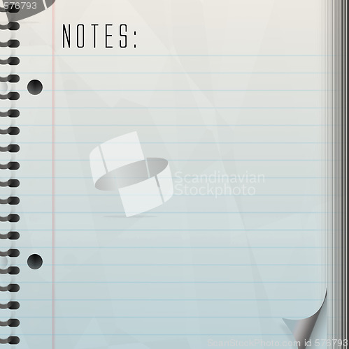 Image of Blank Note Pad