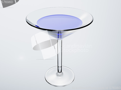 Image of cocktail glass on black background