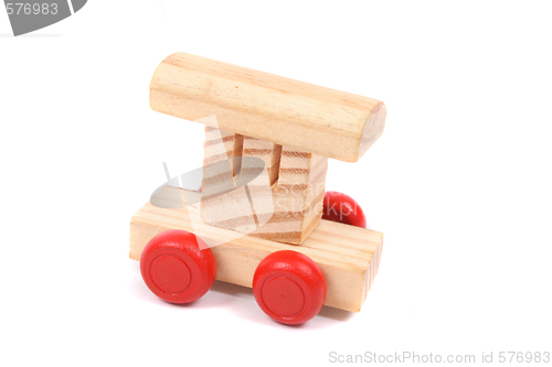 Image of Wood train as toy for children
