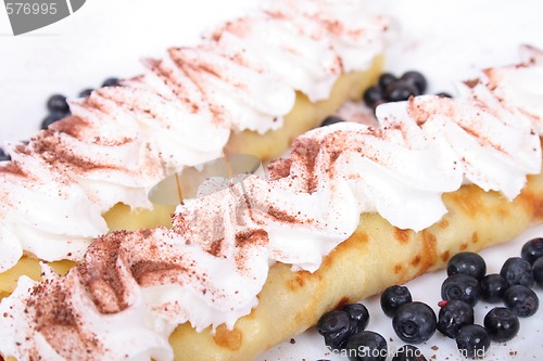 Image of pancakes with blueberries