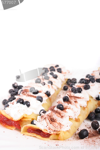 Image of pancakes with blueberries