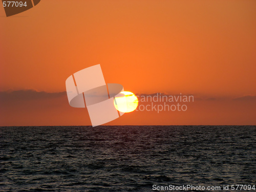 Image of Sunset, Pacific Ocean.