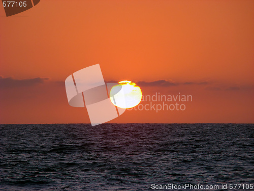 Image of Sunset, Pacific Ocean.