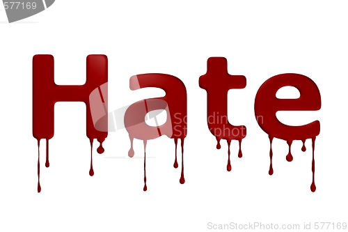 Image of Hate Blood Text