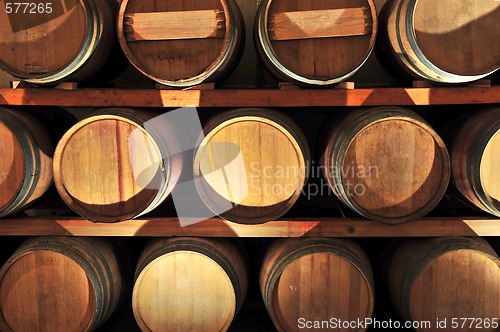 Image of Wine barrels