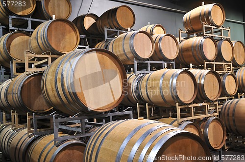 Image of Wine barrels