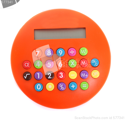 Image of orange calculator
