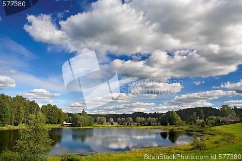 Image of Sky reflexion in lake