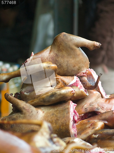 Image of Dog meat for sale