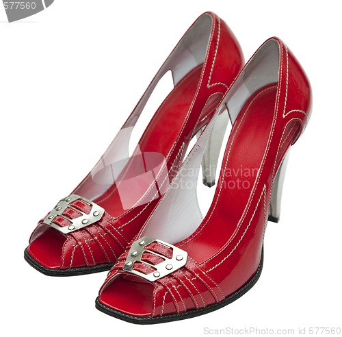 Image of Red female shoes