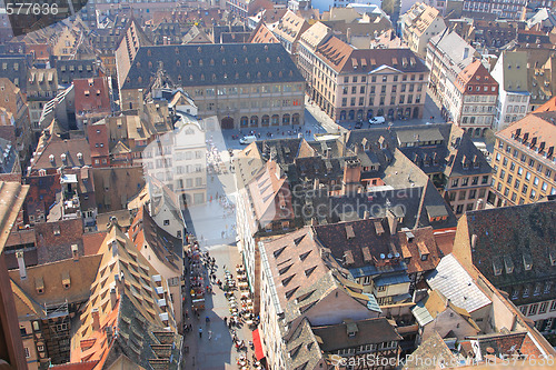 Image of Colorful roof tops of Strasbourg