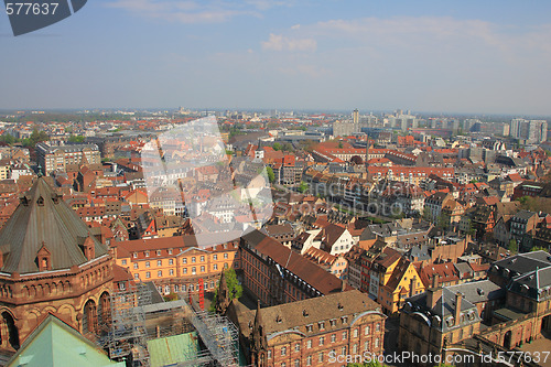 Image of Colorful roof tops of Strasbourg