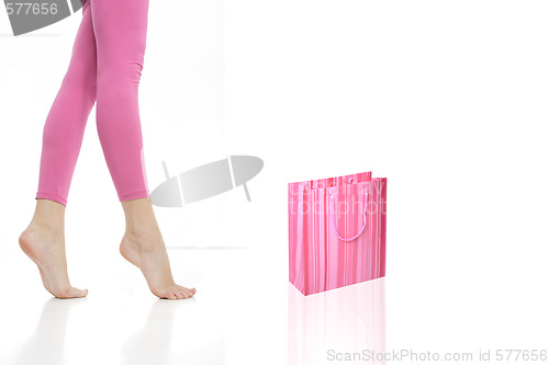 Image of woman with a shopping bag