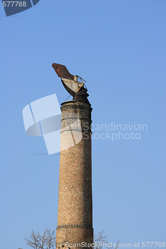 Image of old factory chimney 