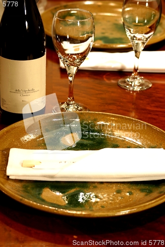 Image of Place setting for a Japanese Dinner