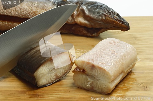 Image of Preparation of smoked eel