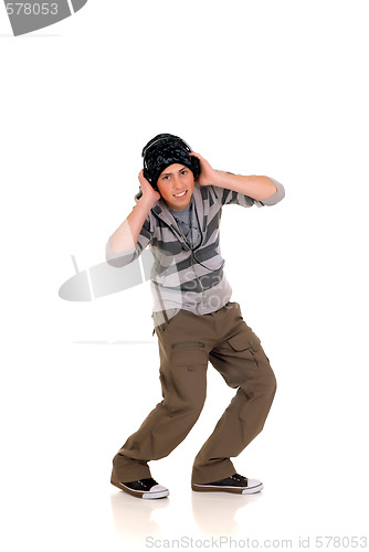 Image of Handsome hip hop youngster
