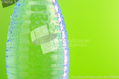 Image of Close-up of bottle of water