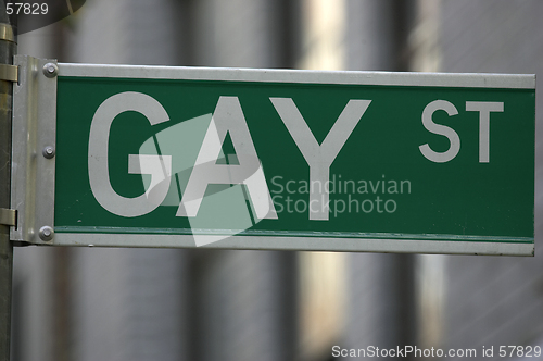 Image of Gay street sign