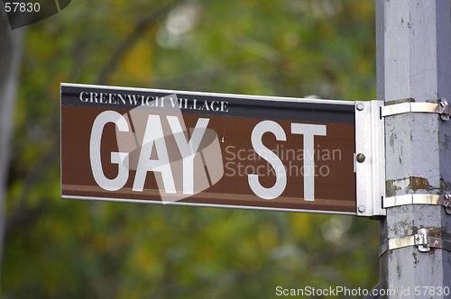 Image of Gay street sign