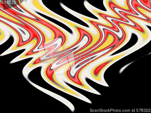 Image of Abstract Flames Over Black
