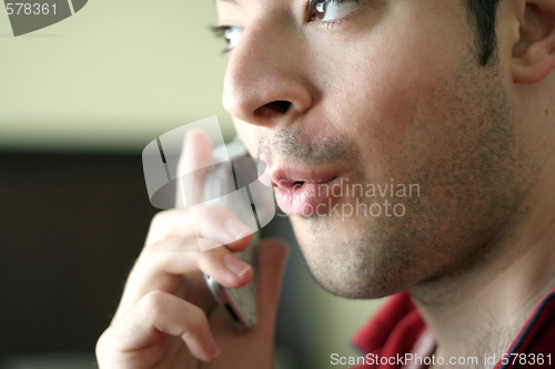 Image of cell phone convo