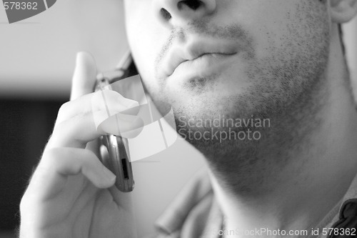 Image of cell phone conversation