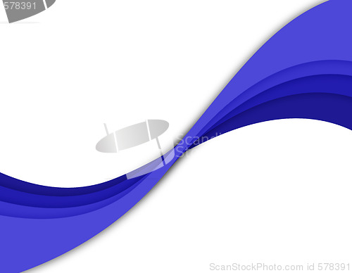 Image of Abstract Blue Twirl