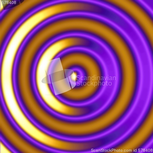Image of Golden Hypnotic Circles