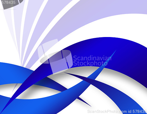 Image of Blue Abstract Swoosh Layout