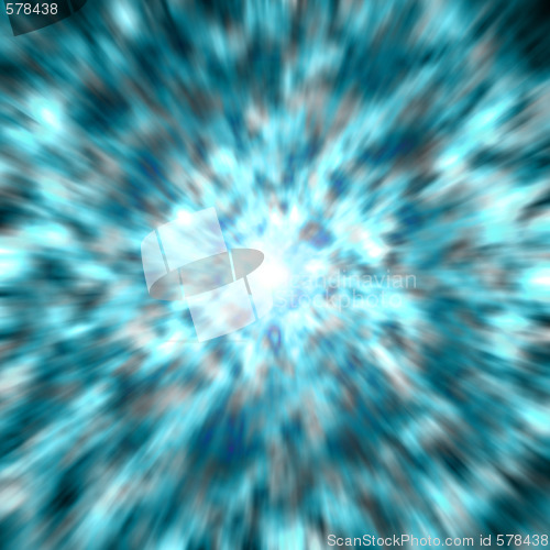 Image of blue light burst