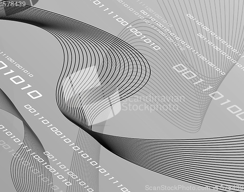 Image of Grayscale 3D Wire Ribbons